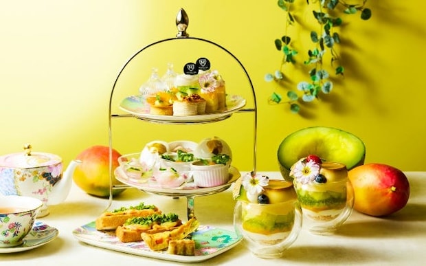 ザ ロイヤルパークホテル アイコニック 東京汐留のメロン＆マンゴーアフタヌーンティー。夜景やお酒とともに楽しむハイティーも