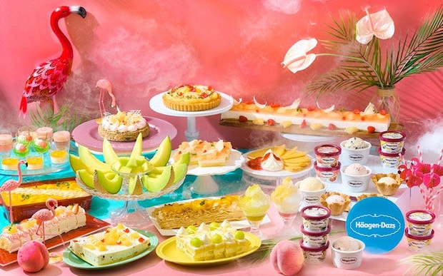 ホテル インターコンチネンタル 東京ベイで桃とメロン×ハーゲンダッツの夏スイーツビュッフェ。フレッシュメロン食べ放題も！