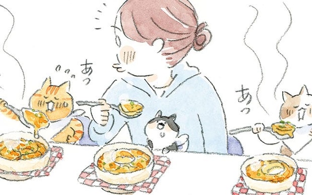 課長に怒られ落ち込んでいたら、猫たちが励ましてくれて…？／深夜3時のくろねこ喫茶2(10)