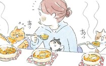課長に怒られ落ち込んでいたら、猫たちが励ましてくれて…？／深夜3時のくろねこ喫茶2(10)