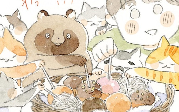 仲良くしたいけど勇気が出なくて困っていたら、猫とたぬきにヒントをもらって…？／深夜3時のくろねこ喫茶2(11)