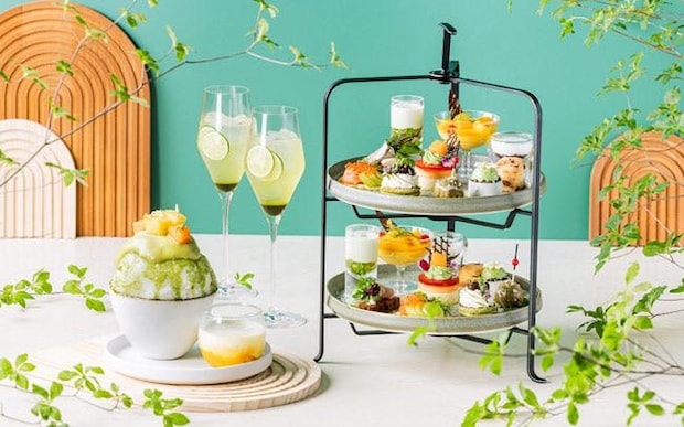 東京ベイ潮見プリンスホテルで、抹茶を味わう夏のアフタヌーンティー。こだわりの詰まった抹茶とメロンのかき氷を堪能