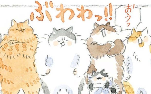 自分ひとりで子どもを守れるか不安に思っていたら、猫たちが用心棒が必要か!?と言ってくれて…/深夜3時のくろねこ喫茶2(14)