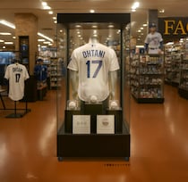 大谷選手のホームランボールや着用したユニフォームなど貴重な記念グッズを展示！