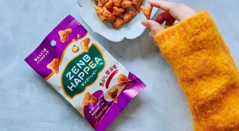 豆から生まれたヘルシーおやつ!「ZENB HAPPEA 焦がし醤油味」新発売