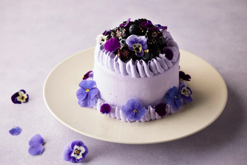 紫で伝える特別な想い！バレンタイン限定オーガニックシュガーのフラワーケーキ登場