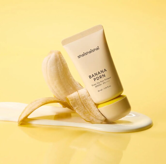 バナナの恵みでなめらか肌に!「shaishaishai」透明肌を仕込むUVプライマー新発売
