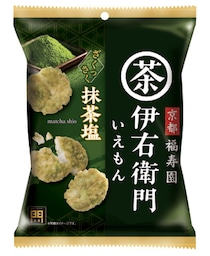 ＼ 食べる伊右衛門！！ ／　抹茶の贅沢な風味と塩味が絶妙なサクッと揚げせんべい『伊右衛門 抹茶塩』新発売！