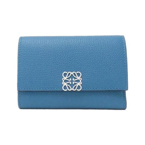 ロエベのブルーのミニ財布