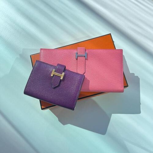 エルメスの長財布と折り畳み財布