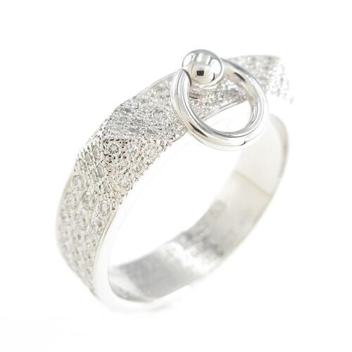 ホワイトゴールドのコリエ・ド・シアンのリング