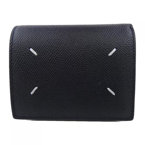 メゾンマルジェラの黒の折りたたみ財布