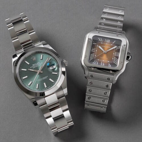 ロレックスとカルティエの腕時計