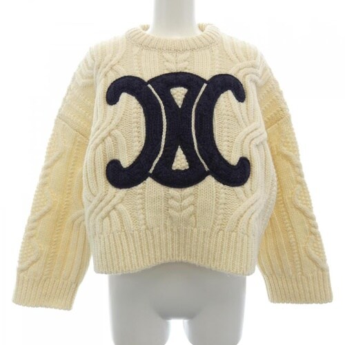 セリーヌのクリーム色のニット