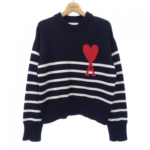 アミパリスのブラックのボーダーニット