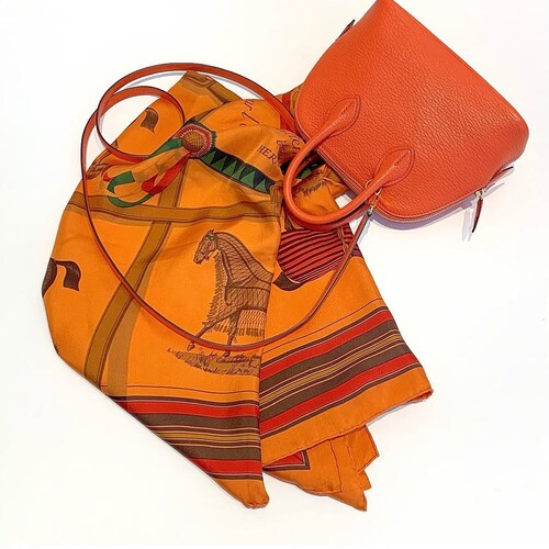 エルメスのストールとバッグ