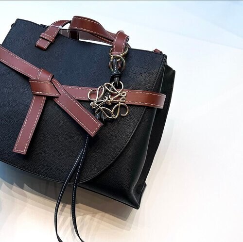 きれいめなロエベのバッグとバッグチャーム