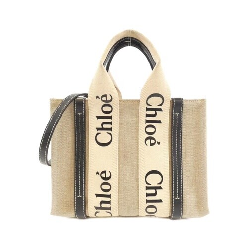 クロエのベージュのウッディバッグ