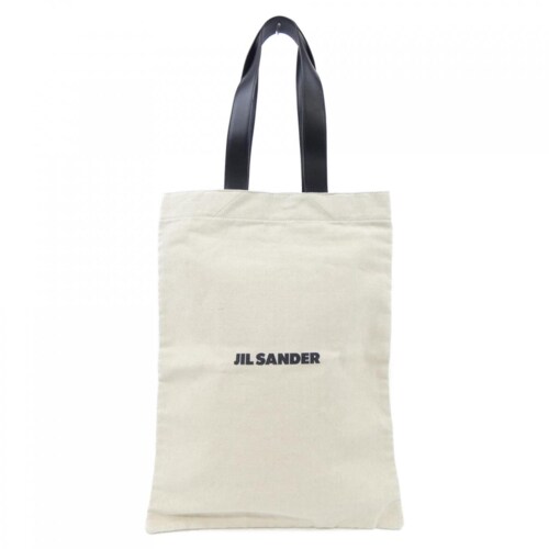 ジルサンダーのホワイトのキャンバストート