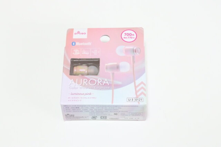 オーロラカラーワイヤレスイヤホン(BT007、ルミナスピンク) パッケージ オーロラカラーワイヤレスイヤホン(BT007、ルミナスピンク) パッケージ
