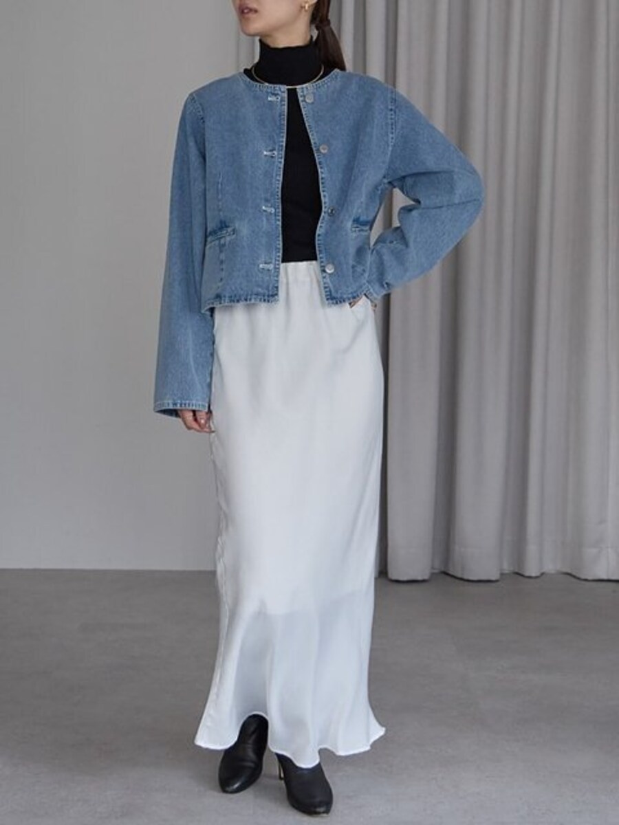 デニムジャケットコーデ1