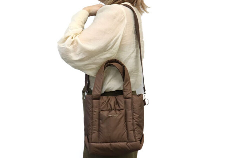 ベイフローキルティングバッグブラウン2way