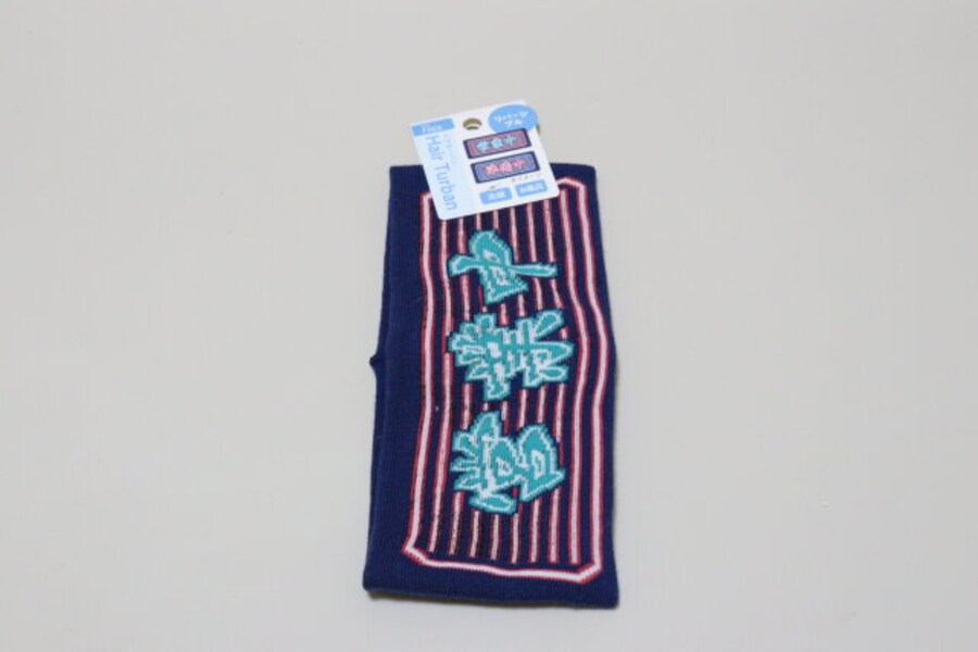 セリアの婦人ネオン看板柄ヘアターバン