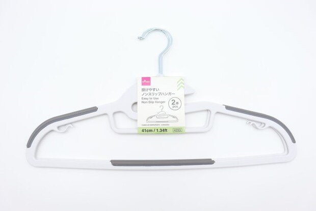 掛けやすいノンスリップハンガー(2本) パッケージ 掛けやすいノンスリップハンガー(2本) パッケージ