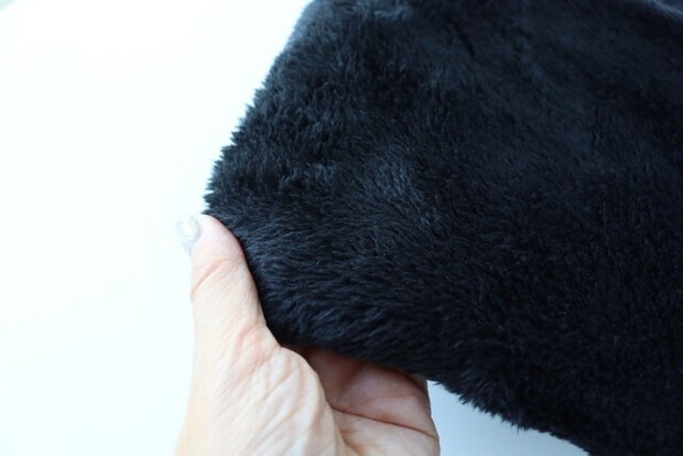 ロング裏ボアマフラー(格子柄、ポケット付) ボア素材 ロング裏ボアマフラー(格子柄、ポケット付) ボア素材