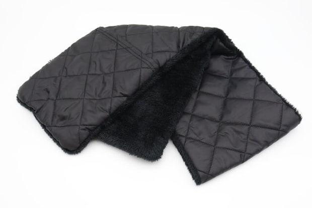 ロング裏ボアマフラー(格子柄、ポケット付) ロング裏ボアマフラー(格子柄、ポケット付)