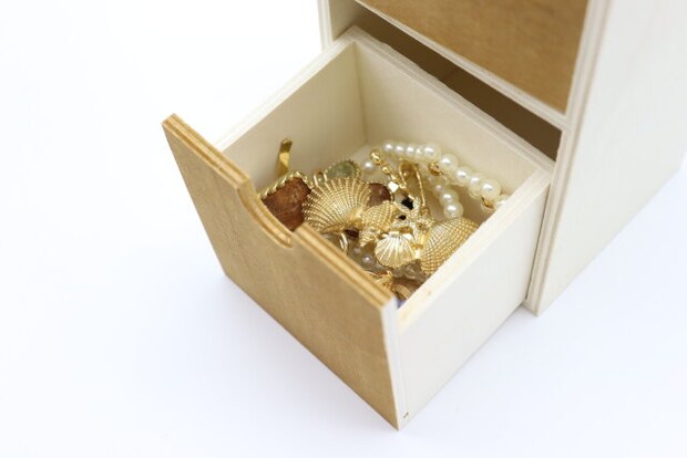 2段引き出し木製収納 アクセサリー収納 2段引き出し木製収納 アクセサリー収納