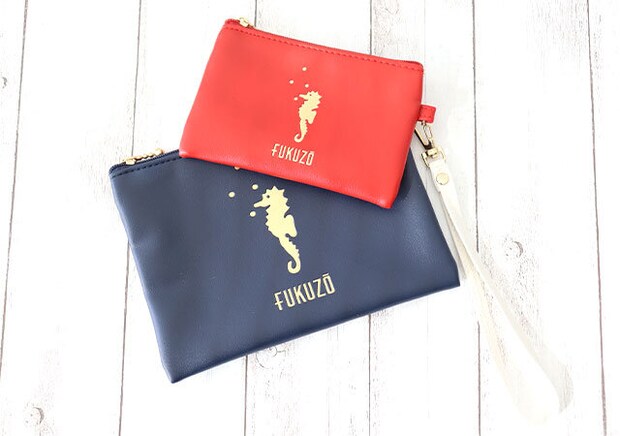 宝島社 付録 素敵なあの人1月号 フクゾー ストラップつきレザー調ポーチセット 宝島社付録素敵なあの人1月号のフクゾーのストラップつきレザー調ポーチセット2