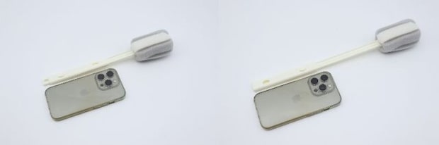 ダイソー コップ・ボトル洗いスポンジ(2段伸縮) 長さ 比較 ダイソー コップ・ボトル洗いスポンジ(2段伸縮) 長さ 比較