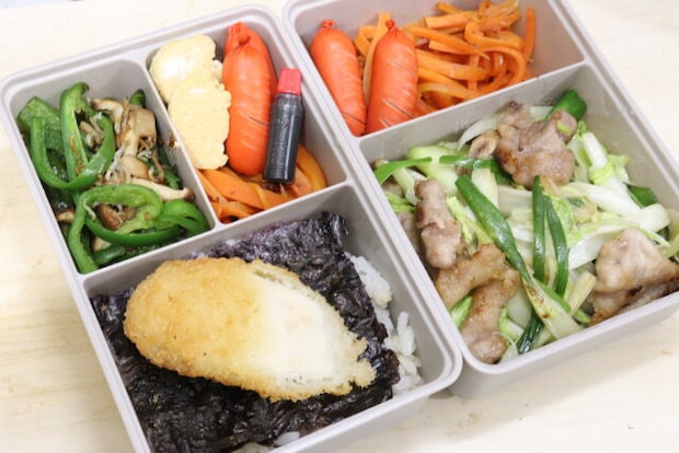 仕切り付き保存容器 使用例 仕切り付き保存容器 使用例