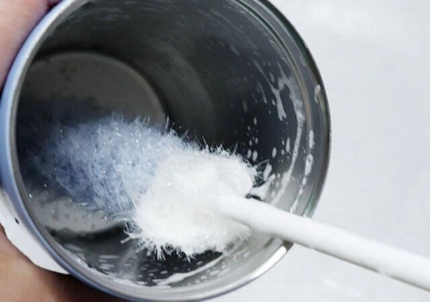 手編みヘッドボトルブラシ　使用例