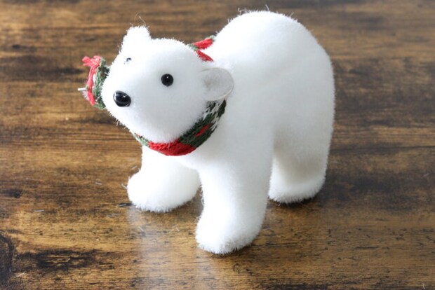 ダイソー アニマルオブジェ(ホワイト) ダイソーのシロクマ風アニマルオブジェ(ホワイト)