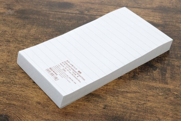 無印良品 カラーメモパッド 横罫 無印良品のカラーメモパッド 横罫は容量たっぷりでたくさん書ける