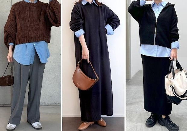 旬の「ブルーシャツ」で冬コーデが見違える♡大人女子におすすめ♡最旬着回し5style