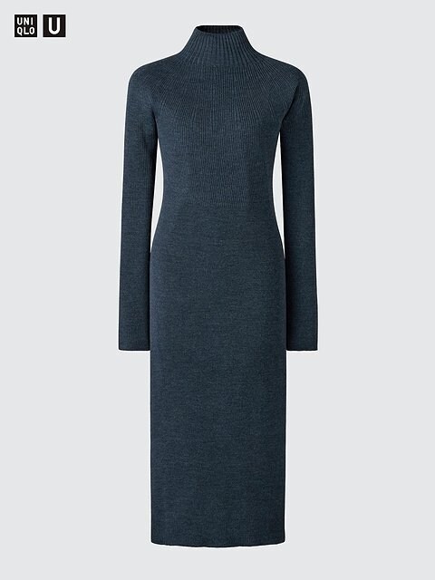 ユニクロの3Dニットメリノブレンドワンピース