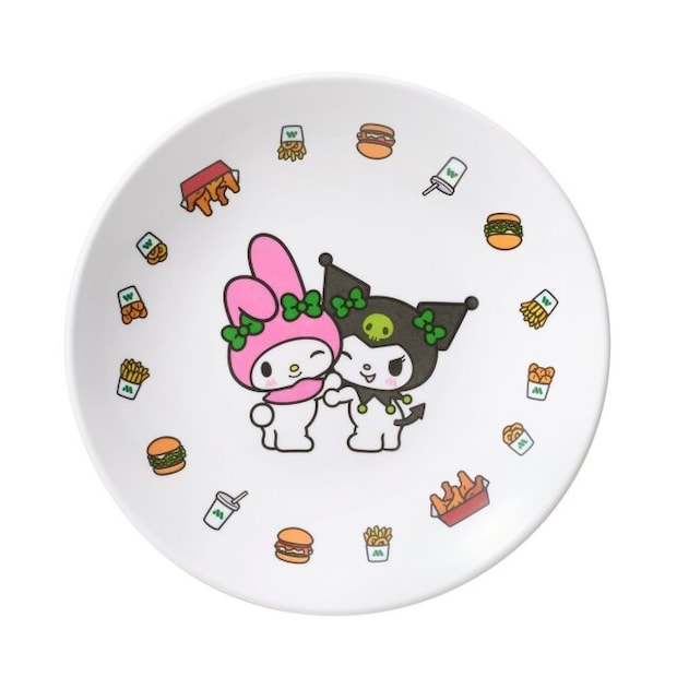 モスバーガーのメラミンプレート（2枚セット）のホワイトのビジュアル