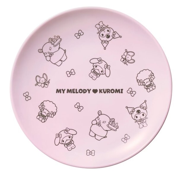 モスバーガーのメラミンプレート（2枚セット）のピンクのビジュアル