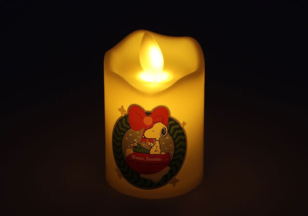 宝島社雑誌付録モノマスター2026年1月号のスヌーピーデザインのゆらゆらキャンドルライト5