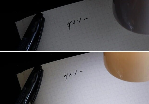 ダイソーの便利なクリップ付 USBライト