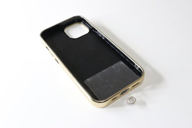 ダイソー ショルダーストラップ(くしゅくしゅリボン、シート付き) ダイソーのショルダーストラップ(くしゅくしゅリボン、シート付き)の透明シート