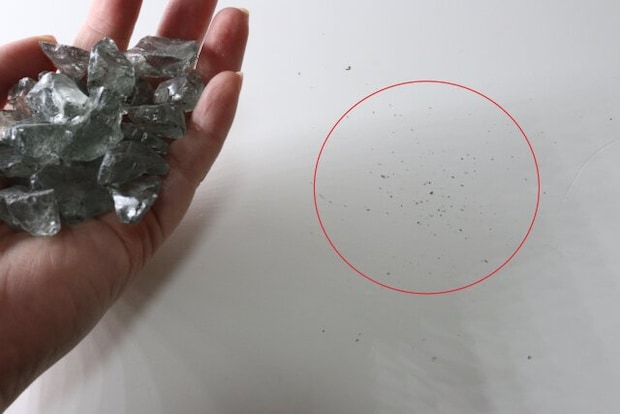 インテリアガラスストーン（ブラック、約150g）　粒