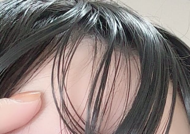 前髪ウィッグ（ベーシックカラー）　使用例