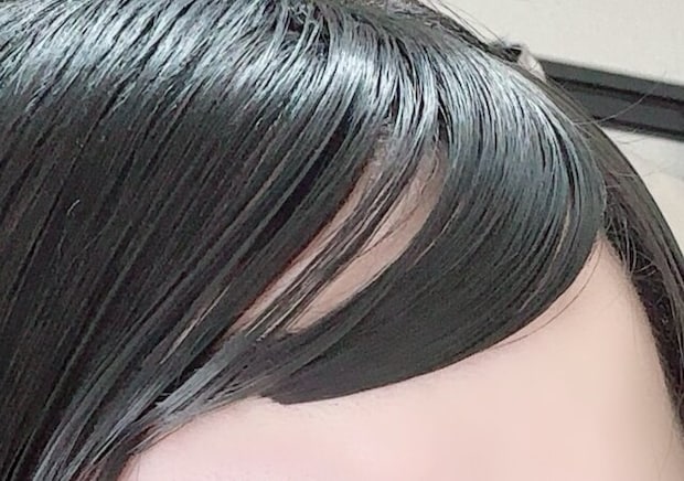 前髪ウィッグ（ベーシックカラー）　スタイリング