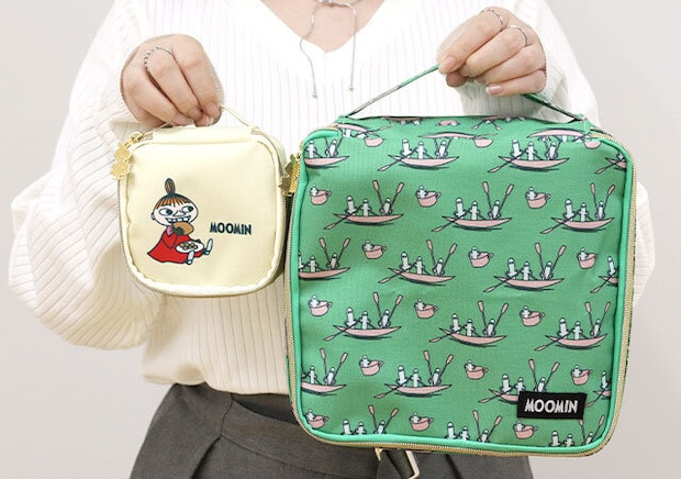 宝島社雑誌付録ＧＬＯＷ2026年1・2月合併号のムーミン収納マルチポーチ2