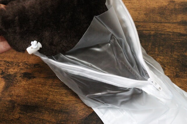 シューズカバー（透明、30.5cm）　使用方法