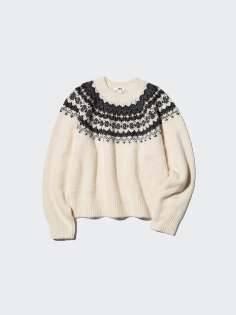 フラッフィクルーネックセーター